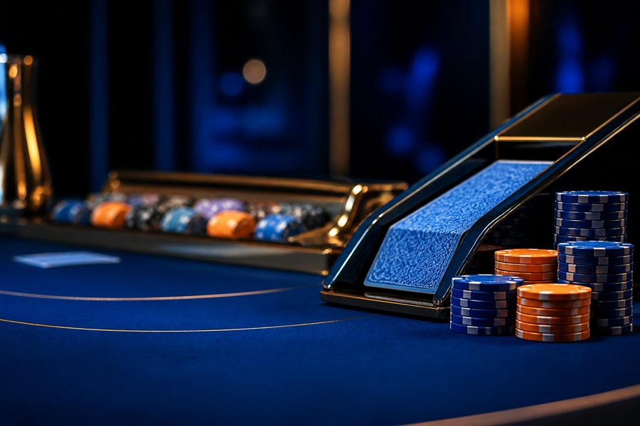 Krupiérka s kartami - baccarat live